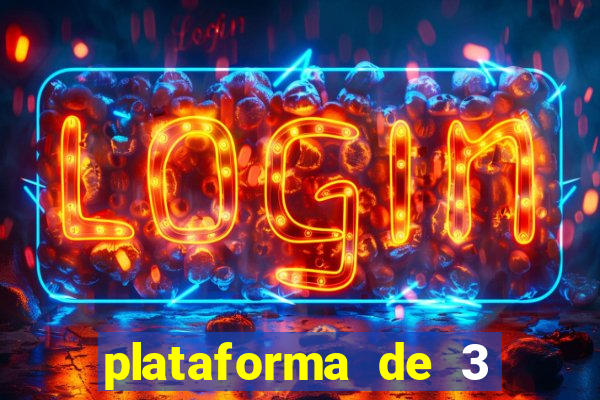 plataforma de 3 reais jogo